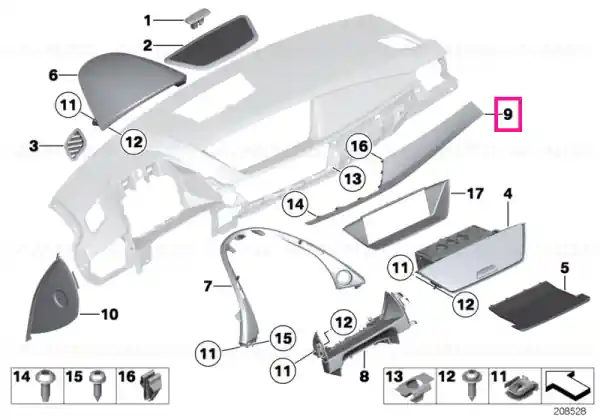 Panou I-panel lemn Fineline Wave - BMW Reducere de preț