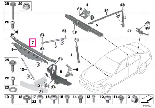 Comandă acum Joint, upper rear - BMW