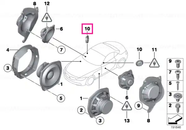 Premium Tweeter TOP-HIFI-SYSTEM - BMW