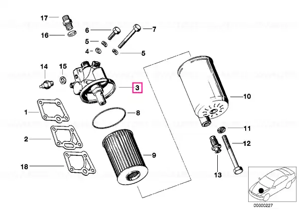 Reduceri Oil filter head - BMW