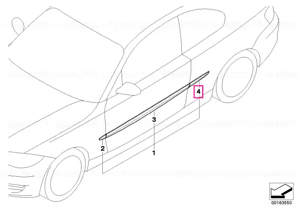 Mai ieftin Moulding fender rear right - BMW