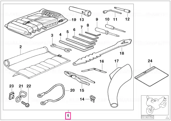 Car tool K1200LT/MUE - BMW Motorrad Disponibil imediat