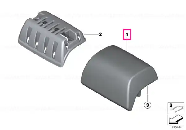 Headrest leather OYSTER - BMW Livrare expres