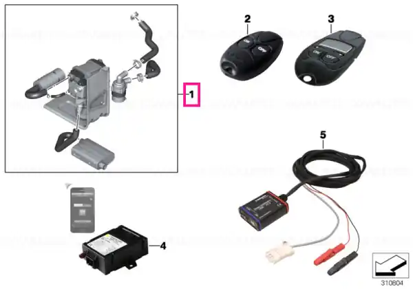 Install.kit, independent heater - BMW Preferatul clienților
