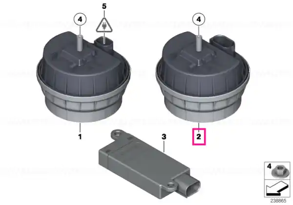 Altern.power siren w inclination indicat - BMW Calitate înaltă