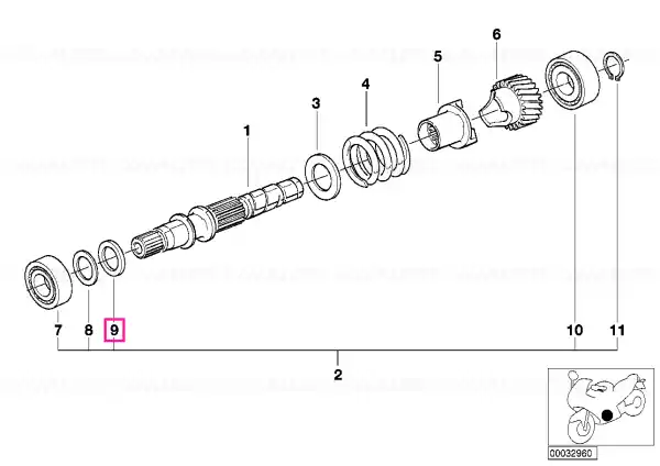 Spacer 42X52X0,55 - BMW Motorrad Lichidare de stoc