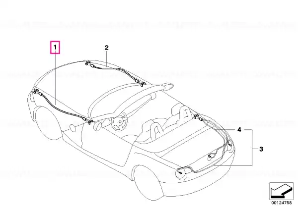 Disponibil imediat Set cablaj reparație față stâng - BMW