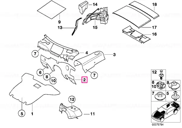 Super ofertă Sound insulating dash panel - BMW