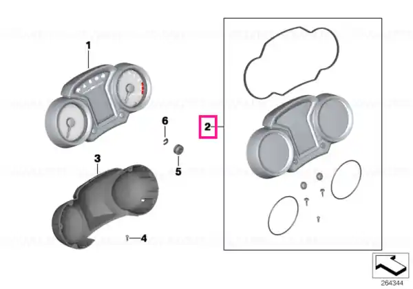 Kit reparație tablou bord - BMW Motorrad Preț promoțional