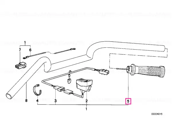 Heated handle, left - BMW Motorrad Comandă acum