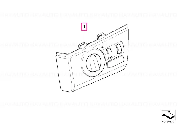 Transport gratuit Control element light - BMW