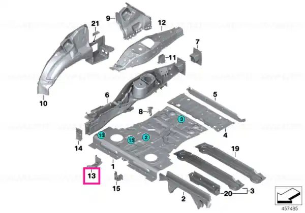 Noutate Placa filetată tirant stânga - BMW
