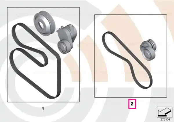 Livrare rapidă Set, drive belt, a/c compressor VALUE LINE - BMW