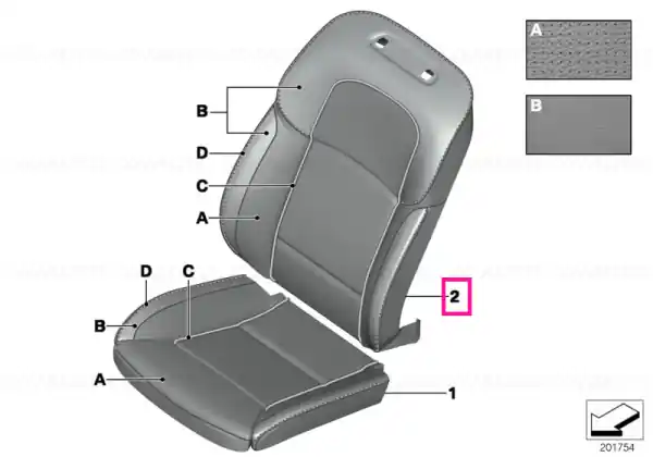 Husă spătar Comfort piele performantă INDI.KLIMALEDER - BMW Plată sigură