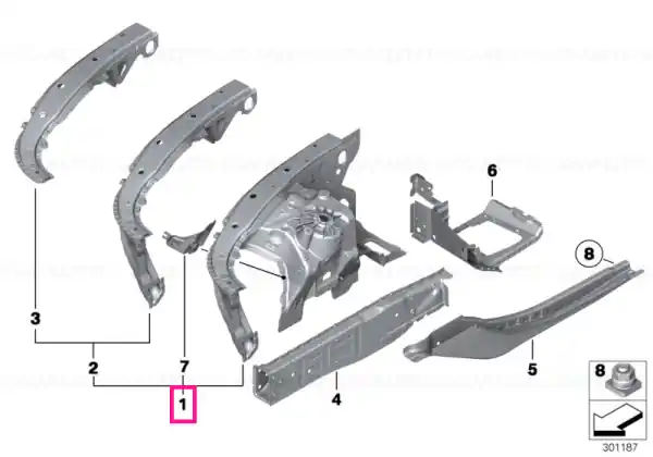 Front left wheelhouse BASIS - BMW Reduceri