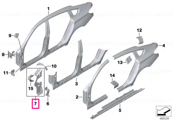 Left exterior column A - BMW Ofertă specială