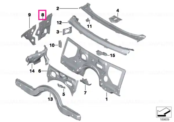 Left interior column A - BMW Ofertă