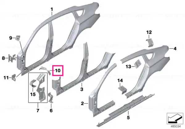 Cel mai bun preț Suport panou lateral/purtător stânga - BMW