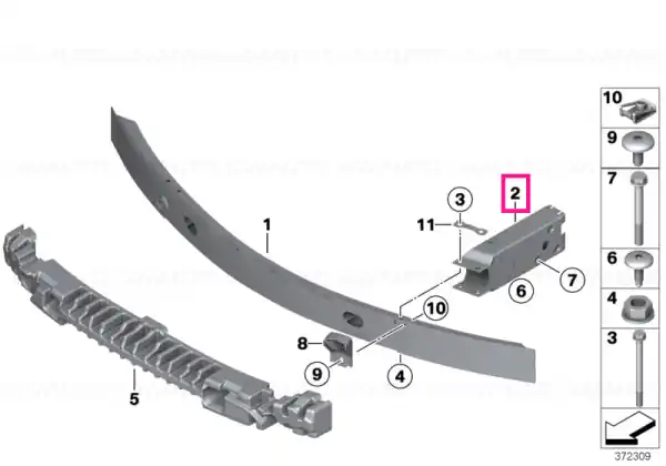 Ieftin Deformation element right - BMW