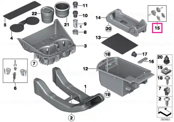 Reducere extra Kit reparație suport telefon - BMW