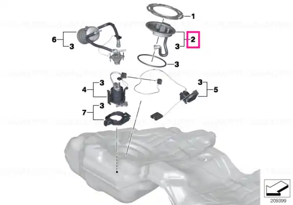 Kit reparație capac flanșă - BMW Cel mai bun preț