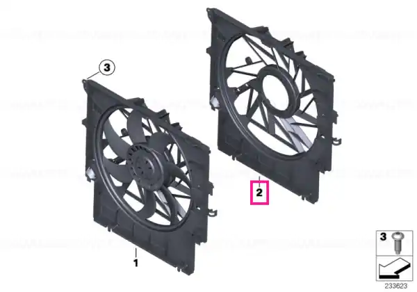 Ieftin Fan shroud - BMW