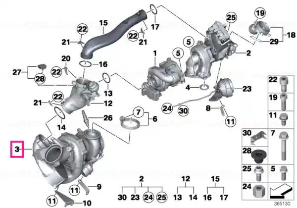 Livrare gratuită Exch. turbo charger ND - BMW