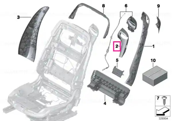 Capac ghid curea dreapta CHROM - BMW Discount