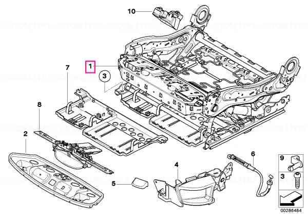 Electrical seat mechanism, left - BMW Preferatul clienților