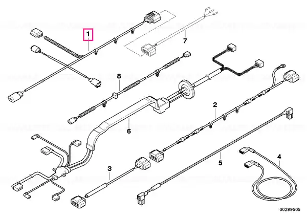 Wiring harness, active steering gear - BMW Livrare expres