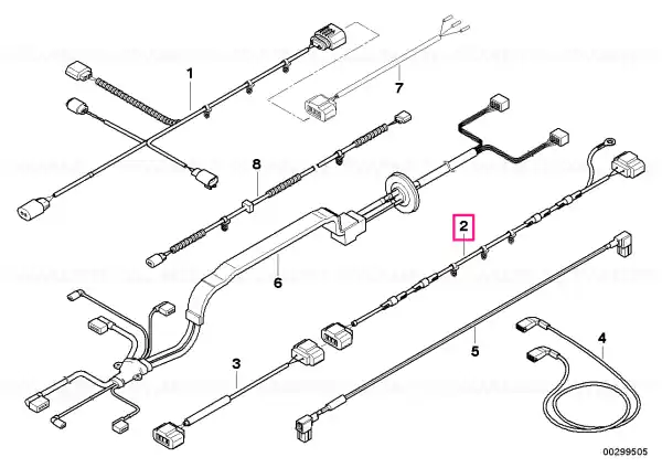 Livrare gratuită Wiring harness, active steering hot wire - BMW