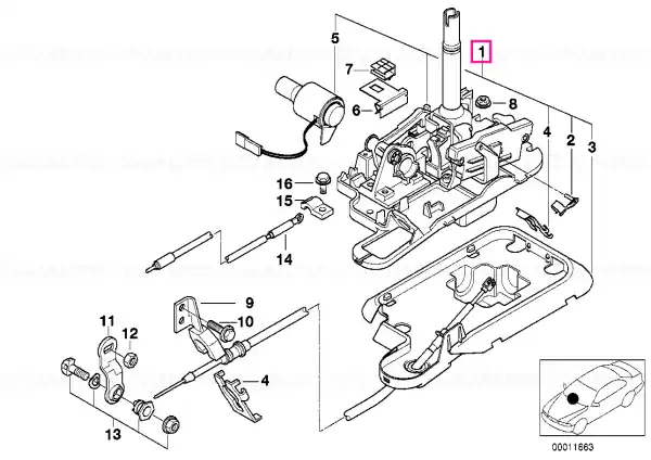 Livrare gratuită Schimbător Steptronic SHIFT-INTERLOCK - BMW