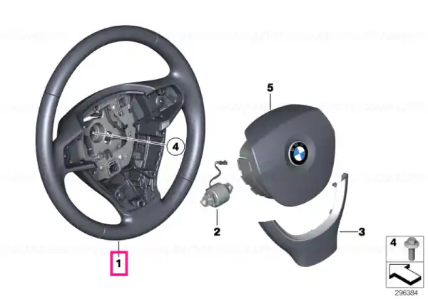 Steering wheel, leather - BMW Ultima șansă