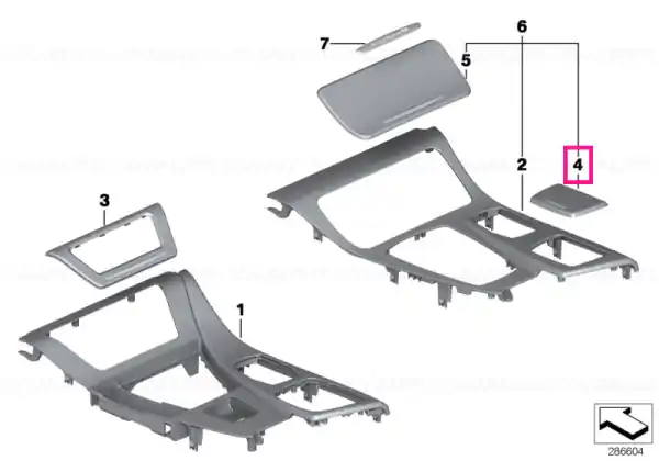 Ornament scrumieră aluminiu HEXAGON - BMW Cumpără acum