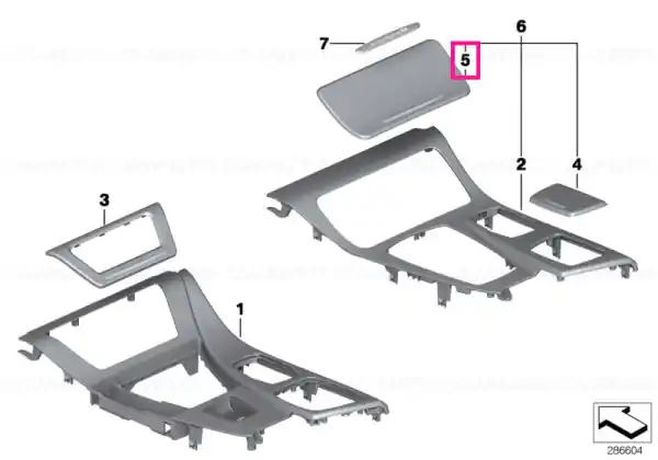 Ornament suport cană aluminiu HEXAGON - BMW Expediere rapidă