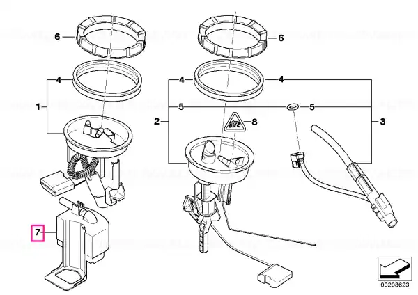 Fuel baffle fixture - BMW Cumpără online