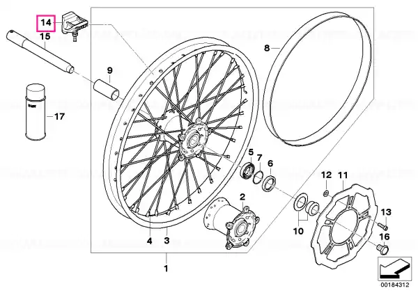 Suport roată - BMW Motorrad Cumpără online