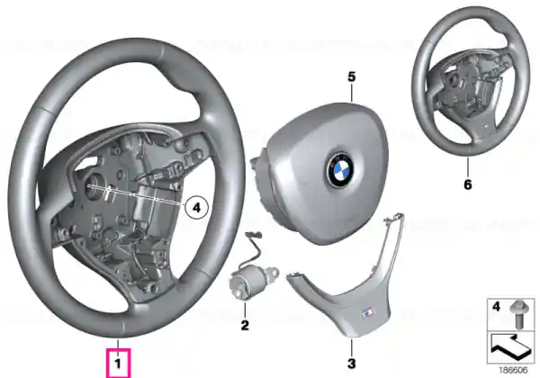 M sports strng whl,airb.leath.,multifunc - BMW Expediere rapidă