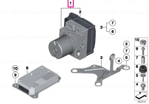 RP hydraulic unit DSC - BMW Retur gratuit