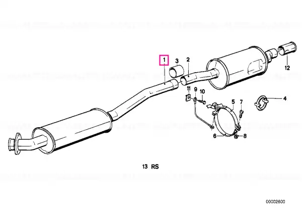 Retur ușor Front silencer - BMW