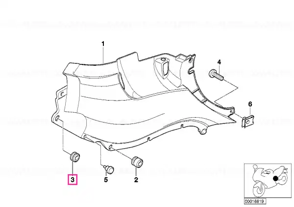Cumpără online Rubber grommet - BMW Motorrad