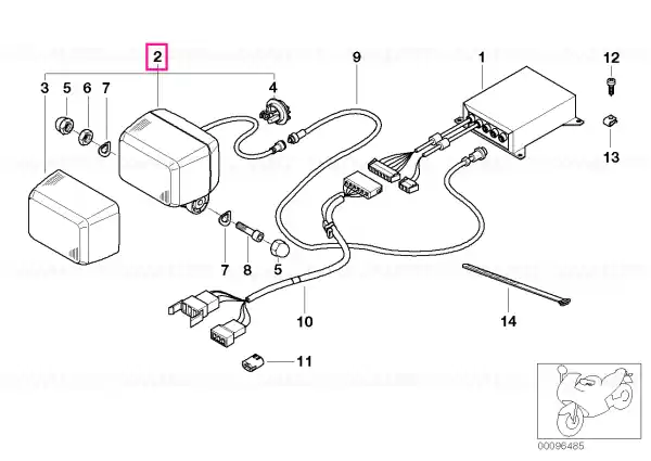 Red flash signalling light - BMW Motorrad Cumpără online