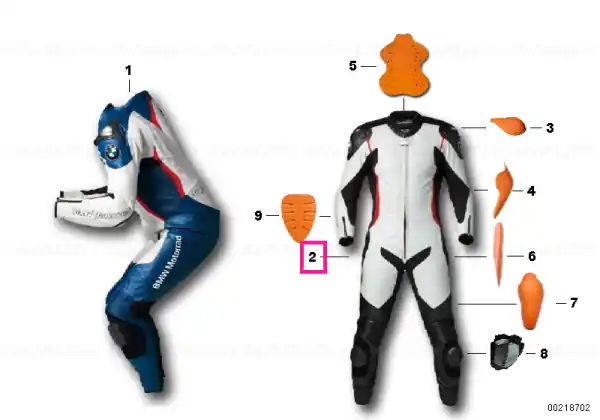 Preț redus Suit DoubleR white/black/red 54 - BMW Motorrad
