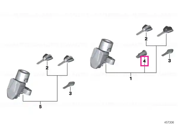 Lock cylinder with VIN code - BMW Motorrad Cumpără acum