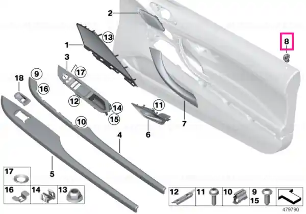 Lichidare de stoc Capac buton blocare - BMW