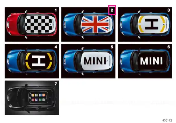 Ultima șansă Ornament acoperiş Union Jack - BMW - Mini