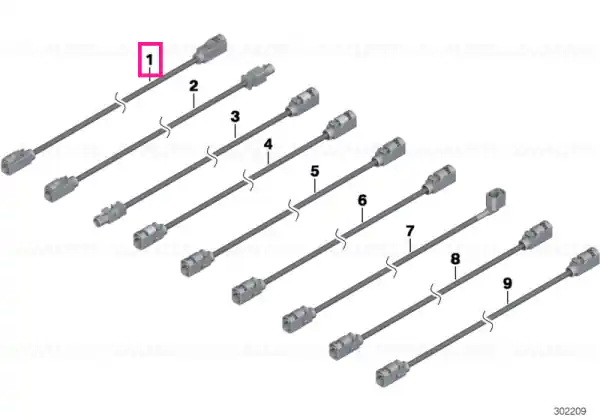 Cablu antenă universal 2960MM - BMW - Mini Premium