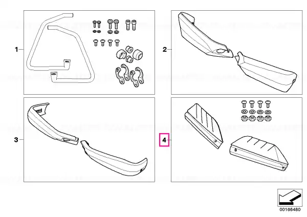 Livrare expres Set montaj protectii maini mari - BMW Motorrad