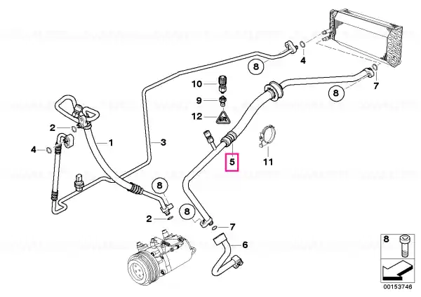 Conduct aspirație evaporator - BMW Comandă acum
