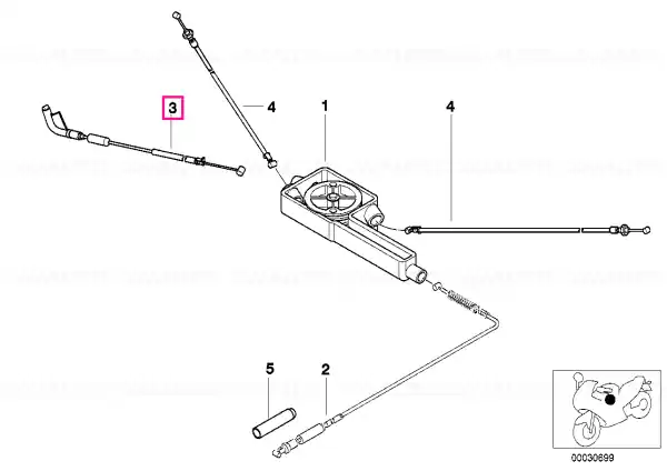 Cablaj accelerator L=1005MM - BMW Motorrad Comandă acum